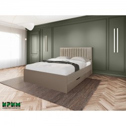 Легло Mod 2046, Лате и мока, Без матрак - Bogdan Furniture I