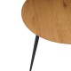 Трапезна маса Мебели Богдан модел Liam, натурален дъб/черен