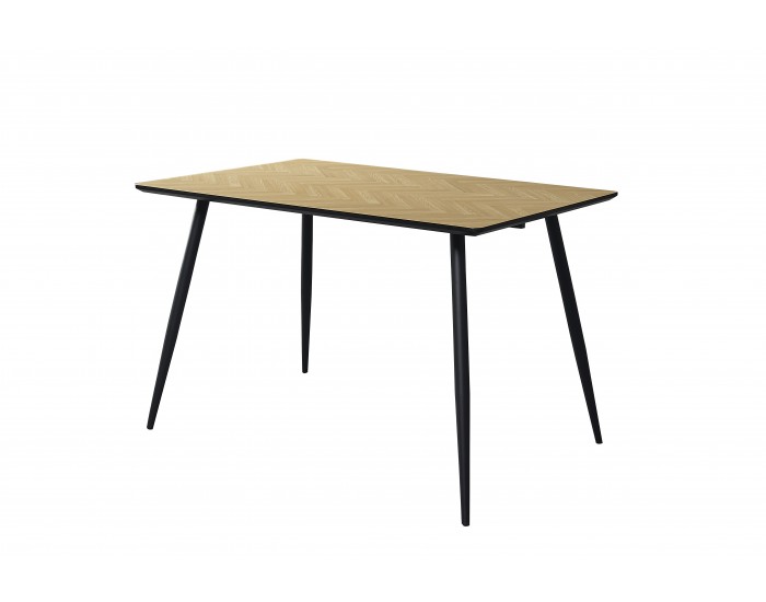 Трапезна маса Мебели Богдан модел Philip, натурален/ черен