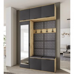 Портманто Mod 4084, Дъб артисан, графит - Bogdan Furniture I