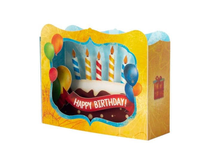 Gespaensterwald 3D картичка, Happy Birthday cake