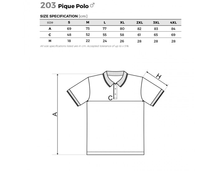 Malfini Мъжка тениска Pique Polo 203, размер L, оранжева