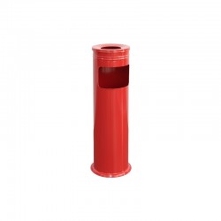 Dayco Кош за отпадъци, с пепелник, ø18 х 60 cm, 13 L, червен - Кухня