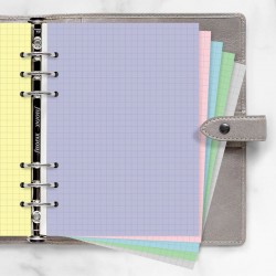 Filofax Пълнител за органайзер Pastel, A5, на квадратчета, цветен - Тетрадки, Тефтери и Бележници