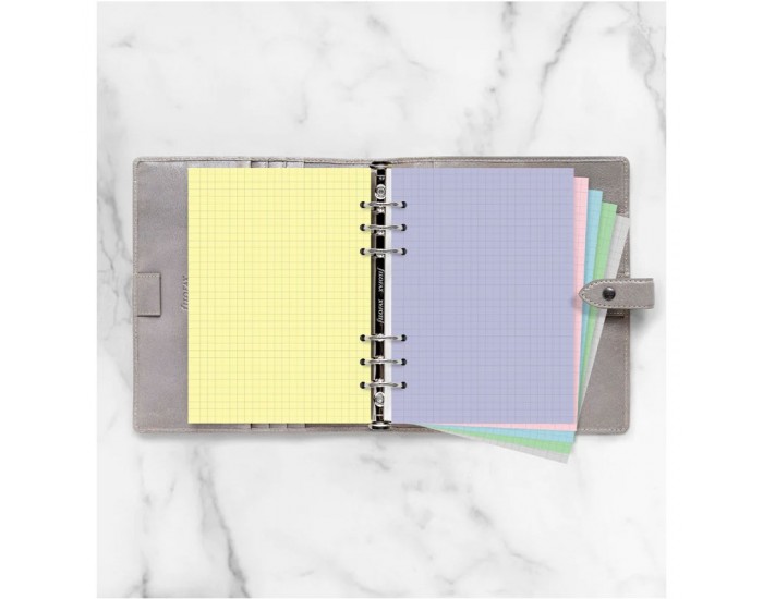 Filofax Пълнител за органайзер Pastel, A5, на квадратчета, цветен