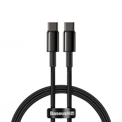 Кабел Baseus Tungsten Gold USB Type-C към USB Type-C, 1м, черен - Baseus