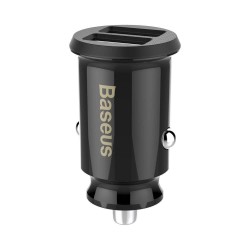 Зарядно за кола Baseus Grain Dual с два USB-А изхода 5V 3.1A, черно - Baseus