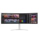 Монитор LG 49WQ95C-W, 49" 32:9 Curved UltraWide Dual QHD 5K 5120x1440 NANO IPS Panel, 144 Hz, USB Type-C, 5ms, 400 cd/m2, 1000:1, HDR400, HDR10, DCI-P3 98%, FreeSync, PIP, 2 PBP, HDMI, DisplayPort, Speacer 2ch 10W, Tilt, Height, Swivel, Titan