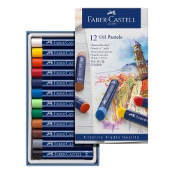 Faber-Castell Маслени пастели Goldfaber, 12 цвята - Хоби и Арт