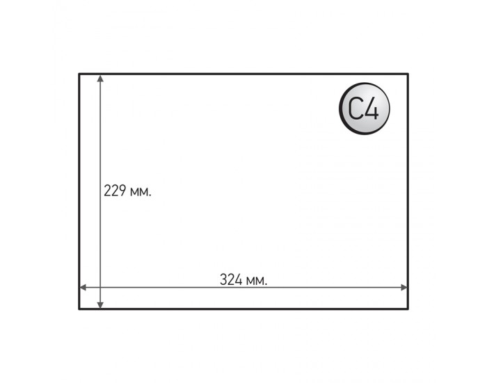 Office 1 Плик за пратки, C4, 229 x 324 mm, полиестерен, 10 броя