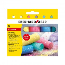 Eberhard Faber Тебешир, блестящ, 6 цвята - Хоби и Арт