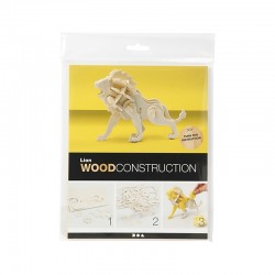 Creativ Company 3D Лъв, дървен, за сглобяване и декорация - Сравняване на продукти