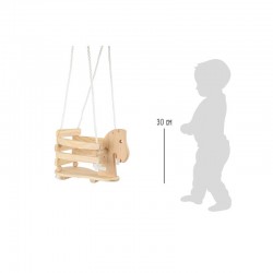 Small Foot Люлка Пони, дървена, детска, 45 х 27 х 30 cm - Спортни стоки