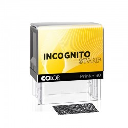 Colop Печат Incognito Printer 30, правоъгълен, 18 x 47 mm, черен - Печати и Номератори