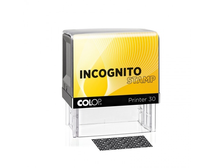 Colop Печат Incognito Printer 30, правоъгълен, 18 x 47 mm, черен