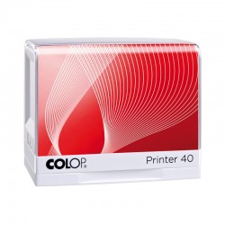 Colop Печат Printer 40, правоъгълен, 23 x 59 mm, син - Печати и Номератори