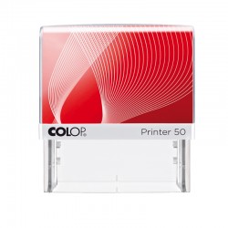 Colop Печат Printer 50, правоъгълен, 30 x 69 mm, син - Печати и Номератори