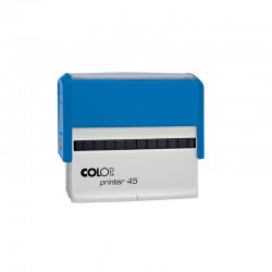 Colop Печат Printer 45, правоъгълен, 25 x 82 mm, син - Печати и Номератори