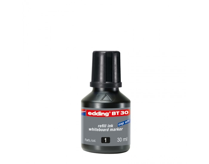 Edding Мастило за маркер за бяла дъска BT30, 30 ml, черно