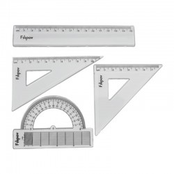 Filipov Чертожен комплект, 4 части, прозрачен - Filipov
