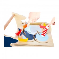 Small Foot Проходилка с активности, дървена, 42 х 39 х 42 cm - Пъзели и Игри