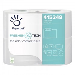 Papernet Тоалетна хартия, Freshen Tech, целулоза, трипластова, 230 къса, 4 броя - Почистване и Дезинфекция