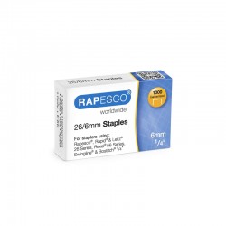 Rapesco Телчета за телбод, размер 26/6 mm, 1000 броя - Дребна Канцелария