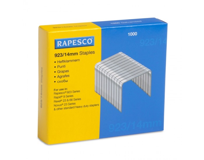 Rapesco Телчета за телбод, размер 23/14 mm, 1000 броя