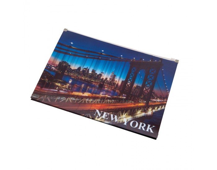 Panta Plast Папка New York Collection, PP, с цип, A4