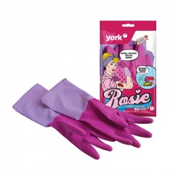 York Ръкавици Rosie, домакински, ароматизирани, L - Почистване и Дезинфекция