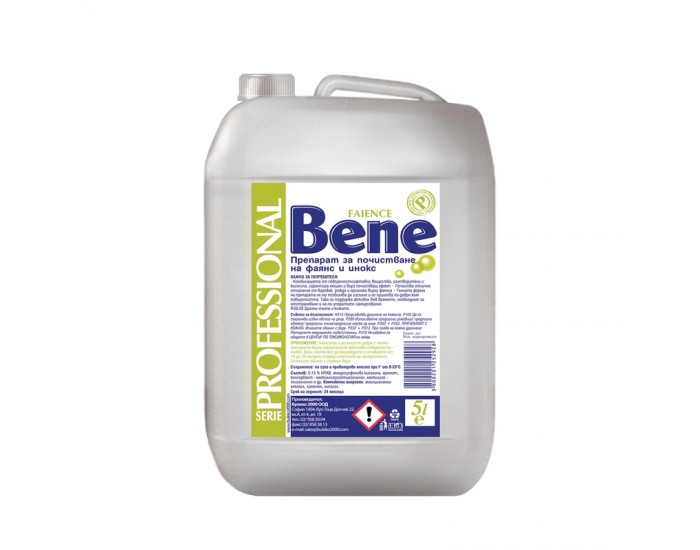 Bene Препарат за почистване на фаянс, професионален, 5 L