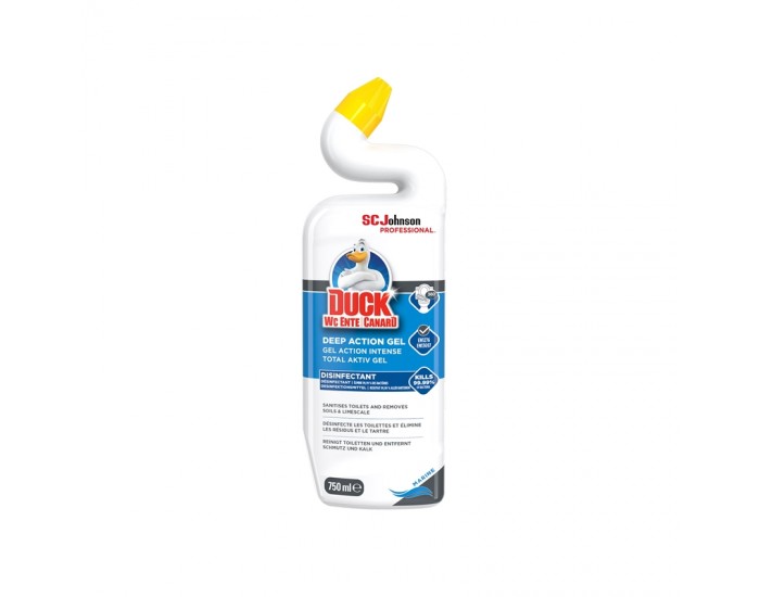 Duck Препарат за почистване на тоалетна Total Aktiv Gel Marine, 750 ml