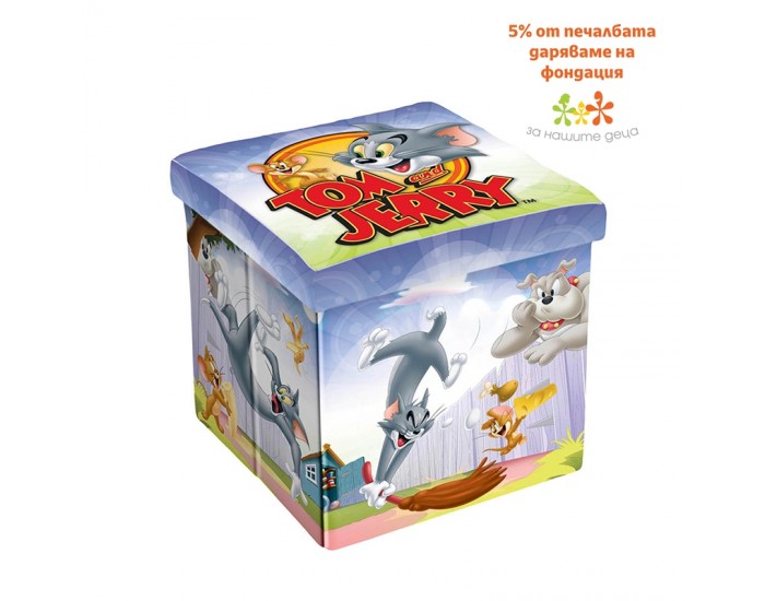 Disney Табуретка Tom & Jerry, 3в1, MDF и текстил, до 150 kg