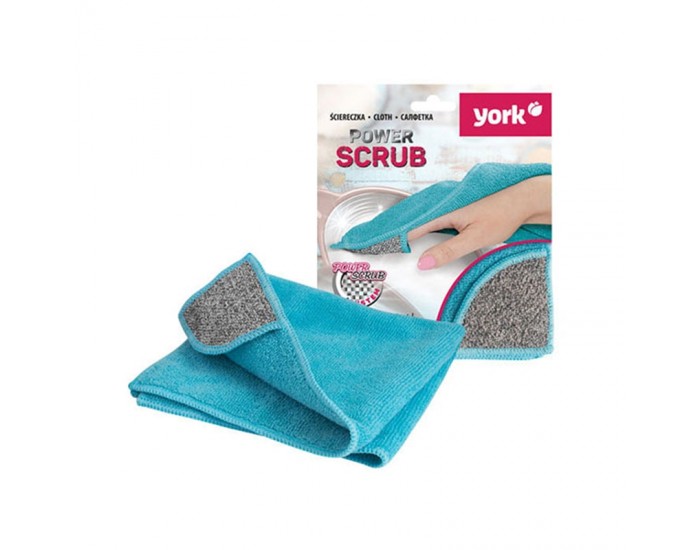 York Кърпа Power Scrub, микрофибърна, 35 x 35 cm