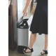 Rubbermaid Кош Slim Jim End, метален, 30 L, черен