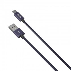 Yenkee Кабел 301 BE, USB-A Male към USB-C Male, 1 m, син - Разклонители, Зарядни и Кабели