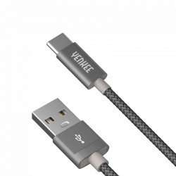 Yenkee Кабел 301 GY, USB-A Male към USB-C Male, 1 m, сив - Разклонители, Зарядни и Кабели