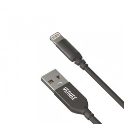 Yenkee Кабел 611 BK USB Male към Lightning Male, 1 m, черен - Разклонители, Зарядни и Кабели