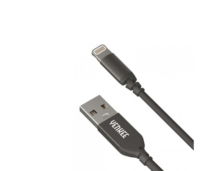 Yenkee Кабел 611 BK USB Male към Lightning Male, 1 m, черен