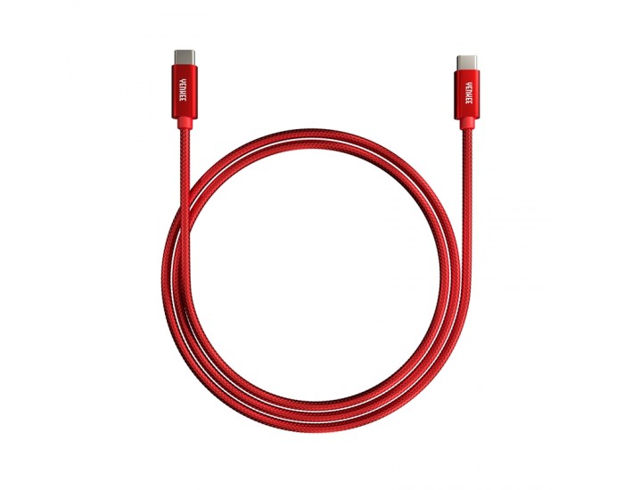 Yenkee Кабел USB Type-C към USB Type-C, 1 m, червен