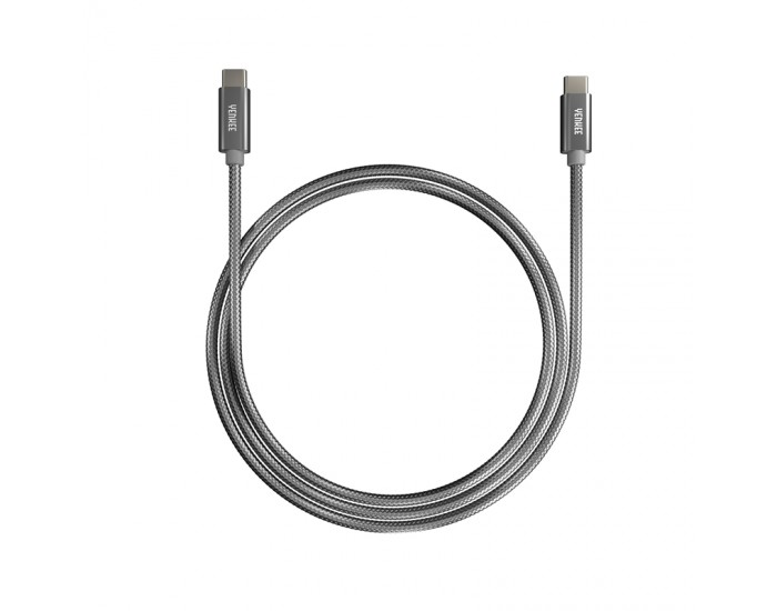 Yenkee Кабел USB Type-C към USB Type-C, 1 m, сив