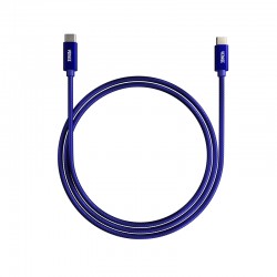 Yenkee Кабел USB Type-C към USB Type-C, 2 m, син - Разклонители, Зарядни и Кабели