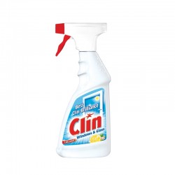 Clin Препарат за почистване на стъкла Citrus, с помпа, 500 ml - Офис