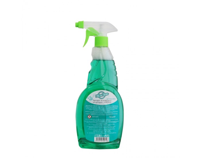 Hit&Clean Препарат за почистване на стъкла, 750 ml, с помпа