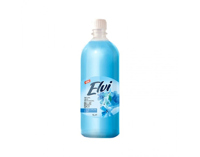 Elvi Течен сапун, синьо небе, 1 L, син