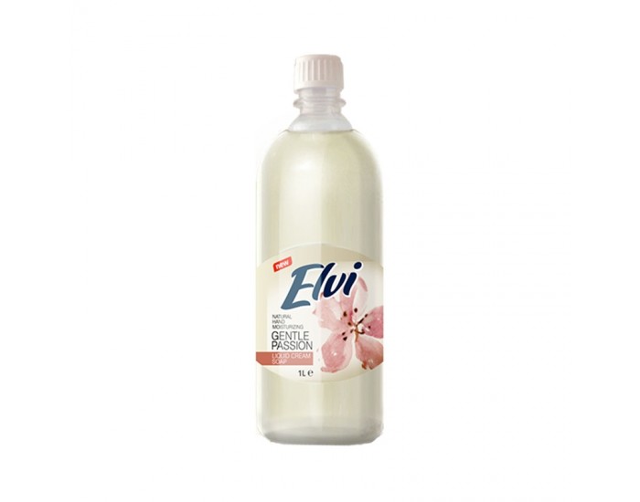 Elvi Течен сапун, нежна страст, 1 L, бял