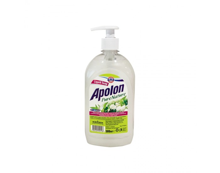 Apolon Течен сапун Pure Nature, с помпа, 500 ml