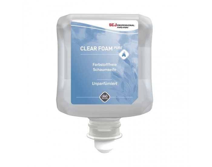 SCJohnson Пяна за ръце Clear Foam Pure, без аромат, 1 L