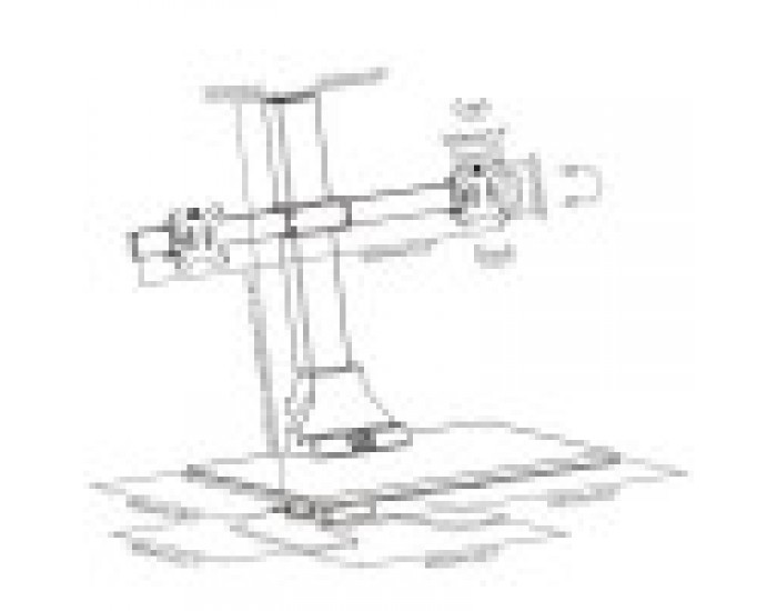 Lumi Стойка за 2 монитора DWS10-T02, 13'' - 32'', черна