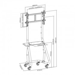 Lumi Стойка за дисплей TTL08-610FW, мобилна, до 86'' - Сравняване на продукти